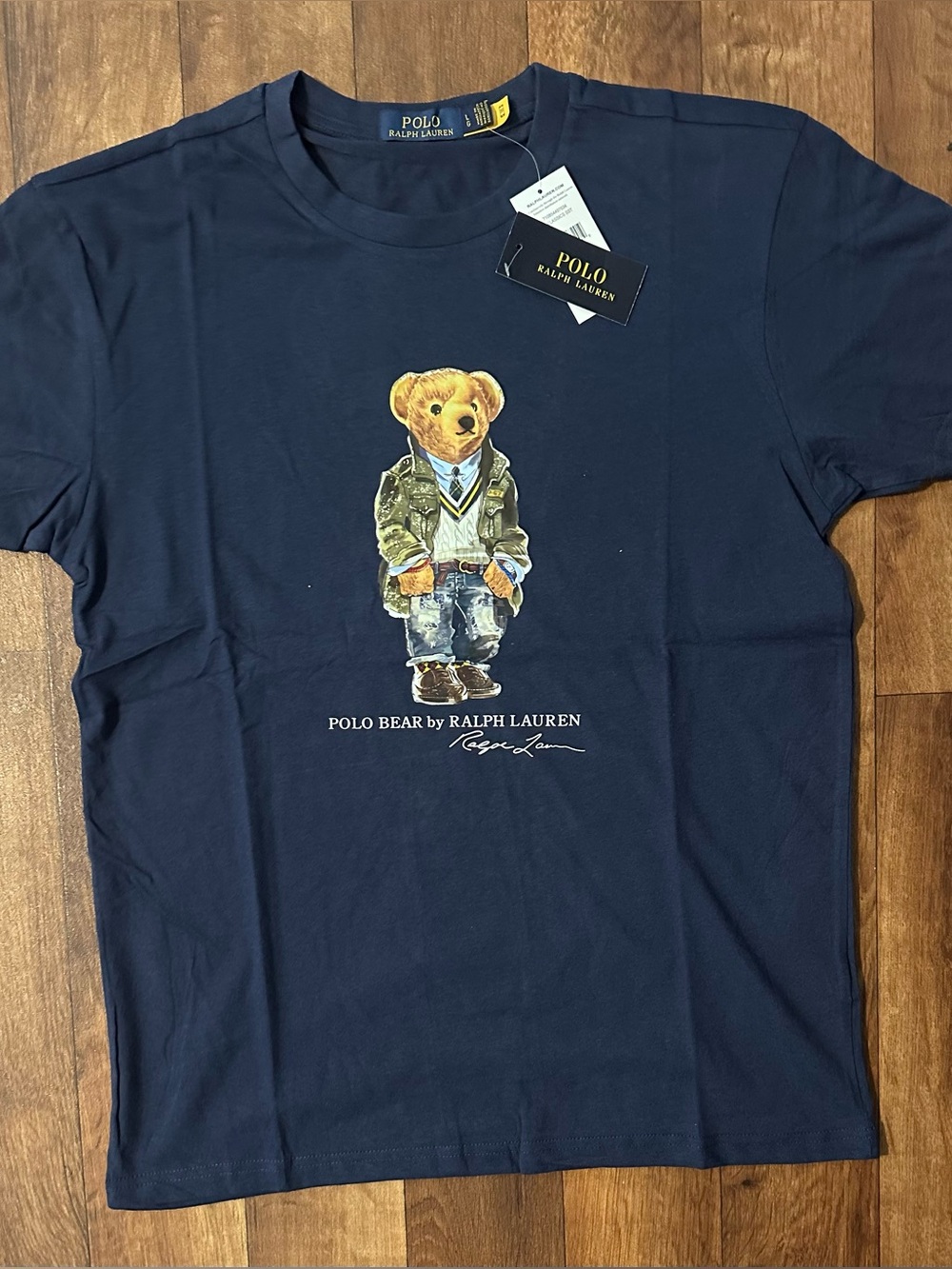 Polo by Ralph Lauren Mens  Navy Polo Bear Graphic Tee